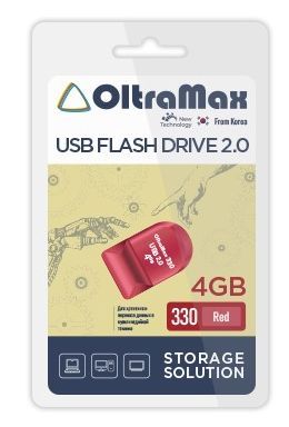 USB флэш-накопитель OLTRAMAX OM-4GB-330-Red