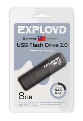USB флэш-накопитель EXPLOYD EX-8GB-620-Black