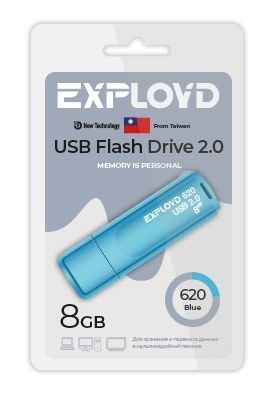 USB флэш-накопитель EXPLOYD EX-8GB-620-Blue