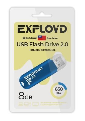 USB флэш-накопитель EXPLOYD EX-8GB-650-Blue