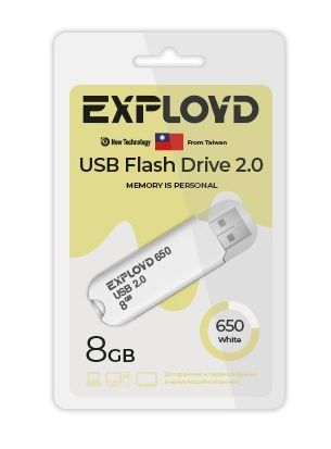 USB флэш-накопитель EXPLOYD EX-8GB-650-White
