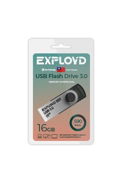 USB флэш-накопитель EXPLOYD EX-16GB-590-Black...