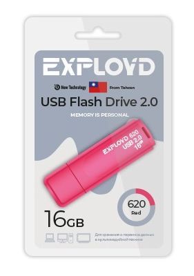 USB флэш-накопитель EXPLOYD EX-16GB-620-Red
