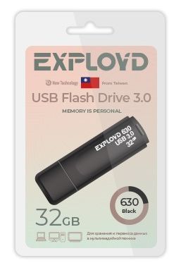 USB флэш-накопитель EXPLOYD EX-32GB-630-Black USB 3.0