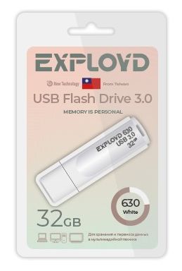 USB флэш-накопитель EXPLOYD EX-32GB-630-White...