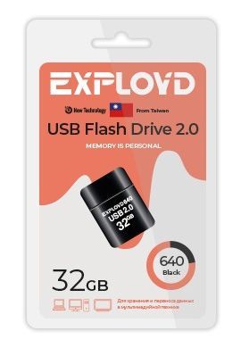 USB флэш-накопитель EXPLOYD EX-32GB-640-Black