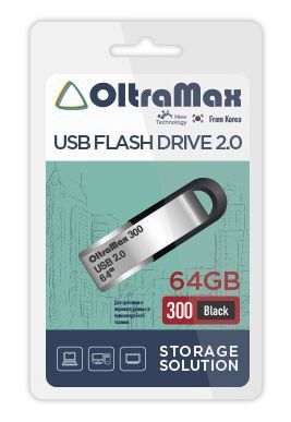 USB флэш-накопитель OLTRAMAX OM-64GB-300-Black