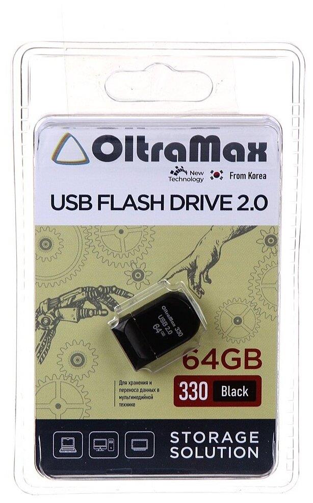 USB флэш-накопитель OLTRAMAX OM-64GB-330-Black