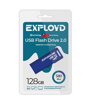 USB флэш-накопитель EXPLOYD EX-128GB-580-Blue