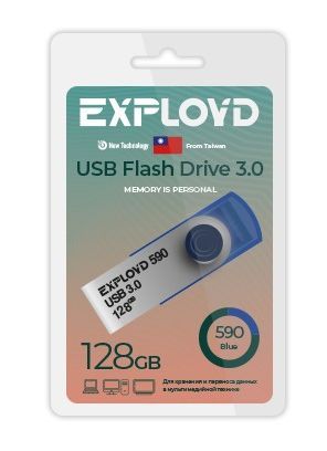 USB флэш-накопитель EXPLOYD EX-128GB-590-Blue USB 3.0