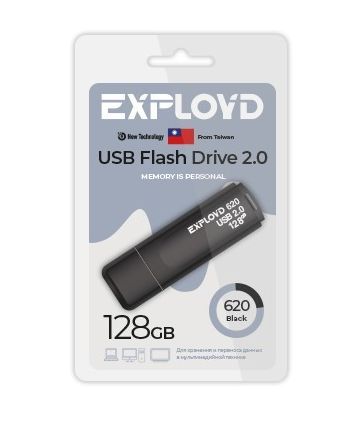 USB флэш-накопитель EXPLOYD EX-128GB-620-Black