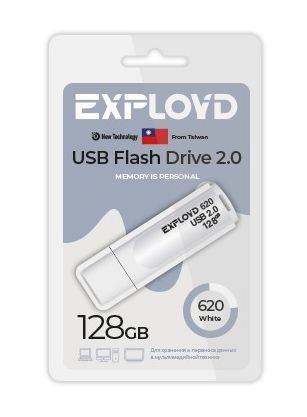 USB флэш-накопитель EXPLOYD EX-128GB-620-White