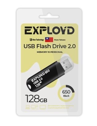 USB флэш-накопитель EXPLOYD EX-128GB-650-Black