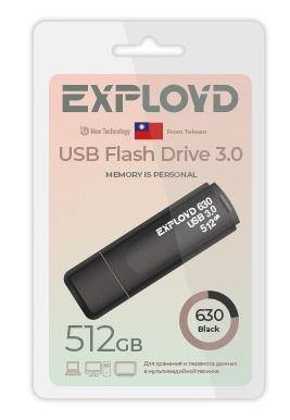 USB флэш-накопитель EXPLOYD EX-512GB-630-Black...