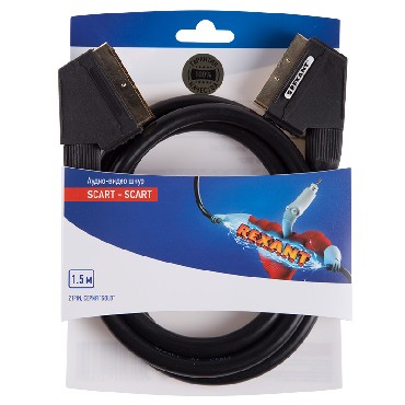  SCART REXANT (06-3075)  SCART - SCART (21PIN) 1.5 (GOLD)