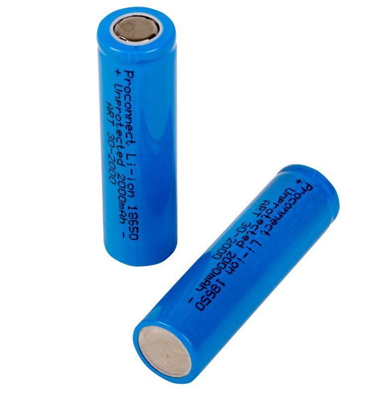  PROCONNECT (30-2000)  18650 UNPROTECTED LI-ION 2000 MAH 3.7 