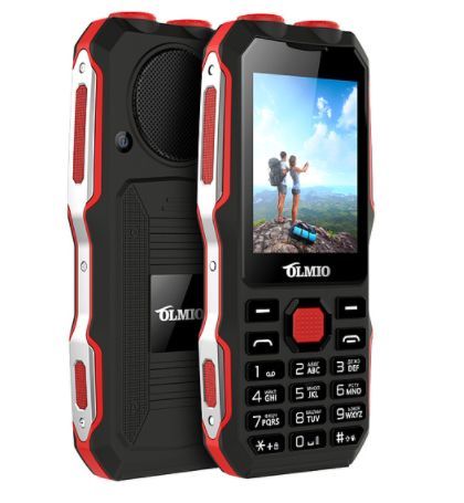 Телефон мобильный OLMIO X02 BLACK-RED