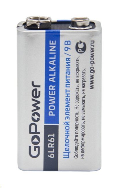   GOPOWER (00-00017863) 6LR61 BL1 ALKALINE 9V (1/10/240) 