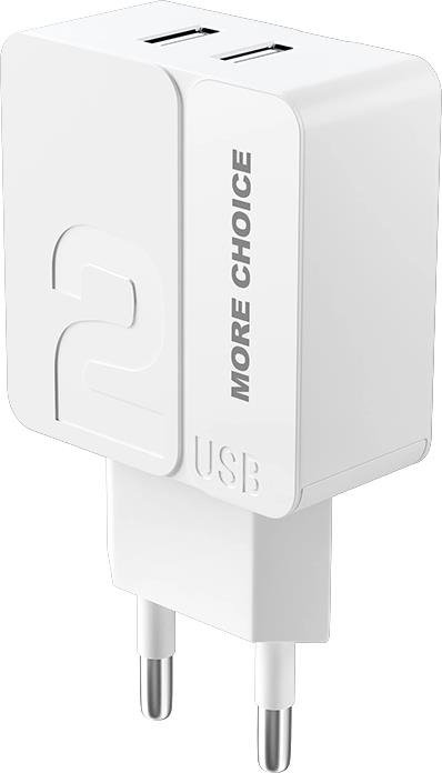  MORE CHOICE (4627151191829) NC46m  2USB 2.4A  micro USB- 1 White