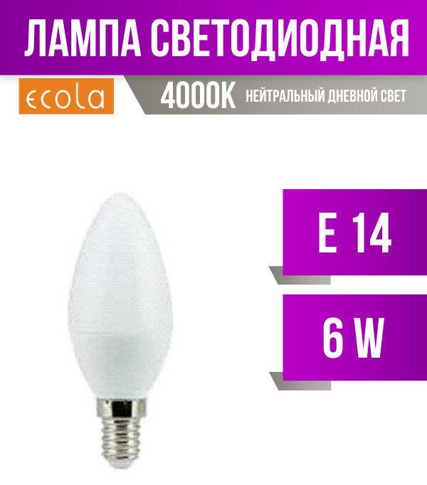   ECOLA C4LV60ELC CANDLE LED 6W/E14/4000K