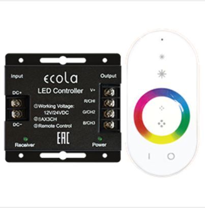  ECOLA RFC24WESB ECOLA LED strip RGB RF controller 24A 288W 12V (576W 24V) 