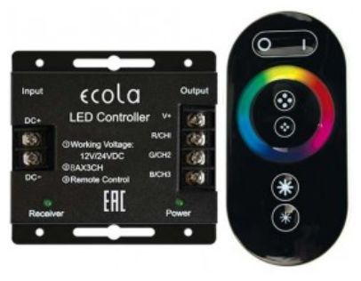  ECOLA RFC24BESB ECOLA LED strip RGB RF controller 24A 288W 12V (576W 24V) 