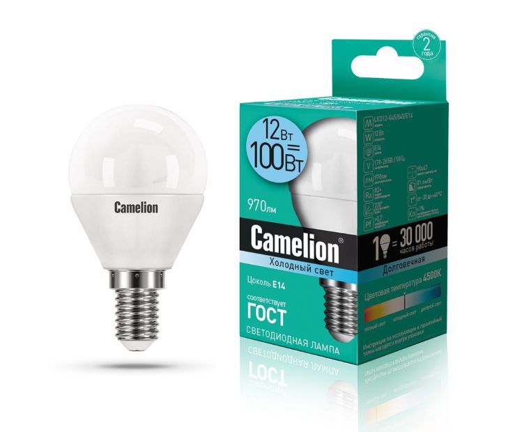  CAMELION (13695) LED12-G45/845/E14/12/4500