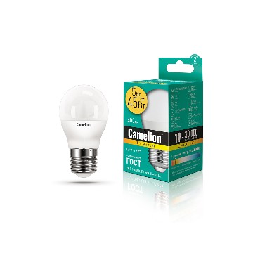  CAMELION (12028) LED5-G45/830/E27