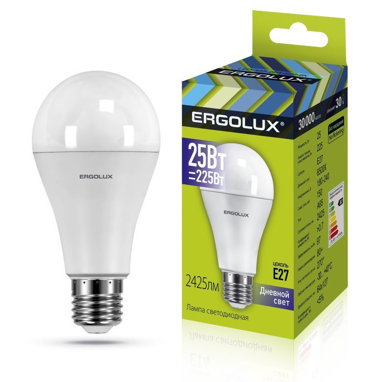  ERGOLUX (14228) LED-A65-25W-E27-6K