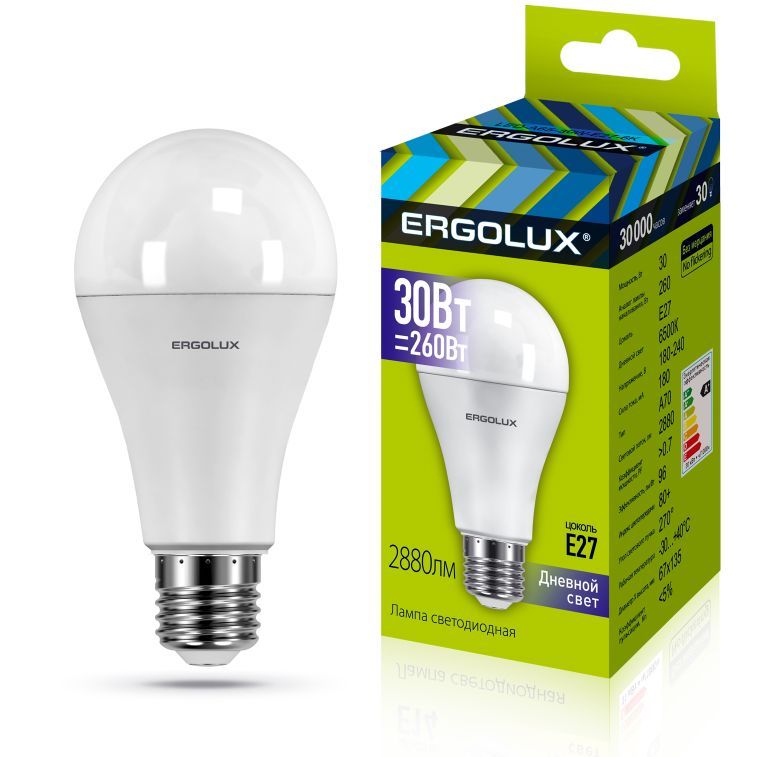  ERGOLUX (14230) LED-A70-30W-E27-6K