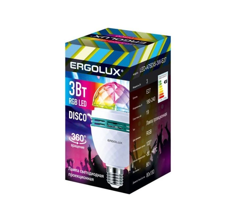 ERGOLUX (14541) LED-A75DIS-3W-E27