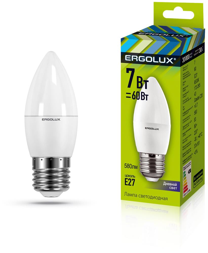  ERGOLUX (13299) LED-C35-7W-E27-6K