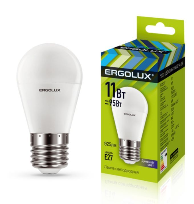  ERGOLUX (13632) LED-G45-11W-E27-6K