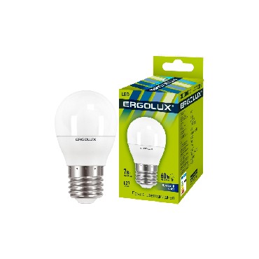  ERGOLUX (12877) LED-G45-7W-E27-6K