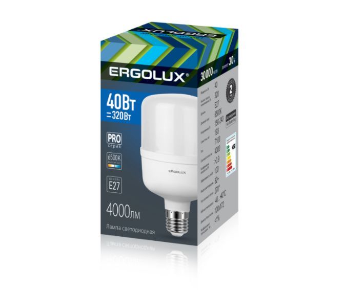 ����� ������������ ERGOLUX (14328) LED-HW-40W-E27-6K ����� PRO