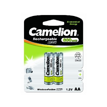   CAMELION (1657) AA-600MAH NI-CD BL-2