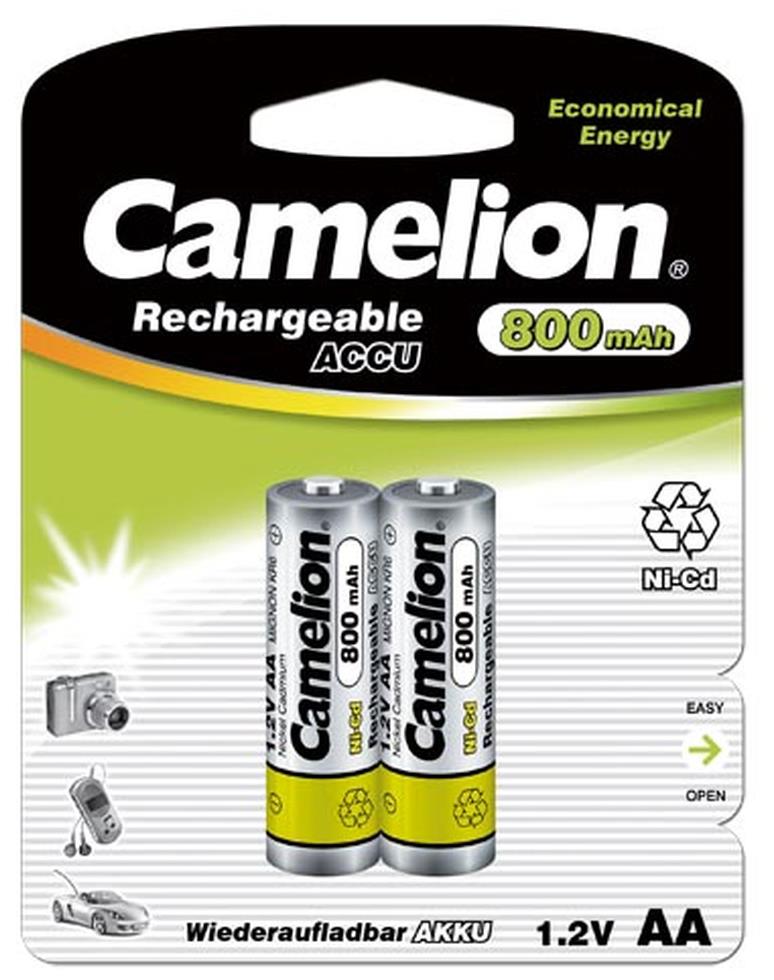  CAMELION (2202) AA-800MAH NI-CD BL-2 (NC-AA800BP2)