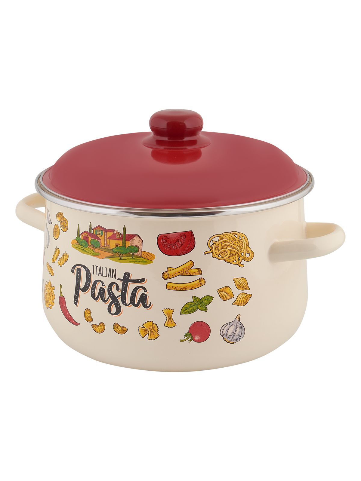 Кастрюля APPETITE 1с46я Pasta ITALIAN эмал...
