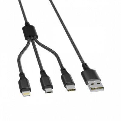   (17506) CLASSIC CABLE 03 - Micro-USB, Type-C, Lightning , 1 m, 