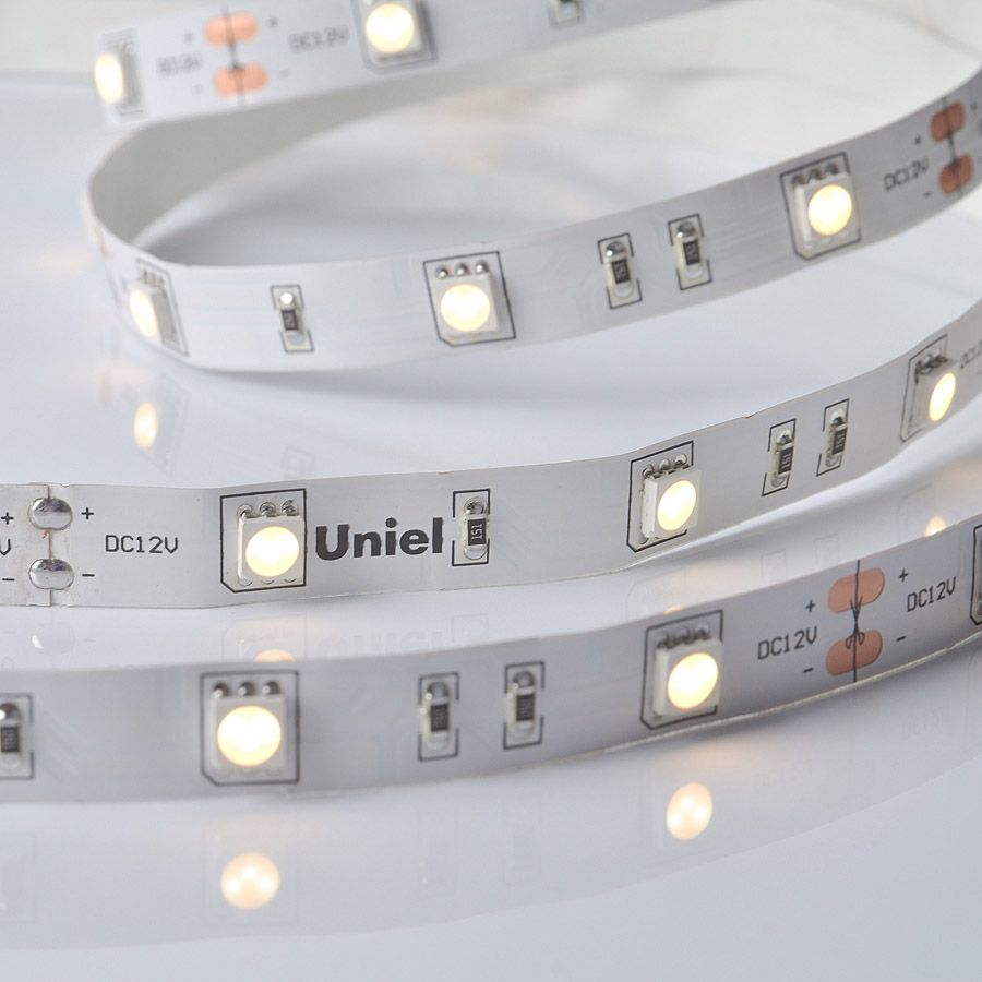   UNIEL ULS-M22-5050-30LED/m-10mm-IP20-DC12V-7,2W/m-5M-3000K