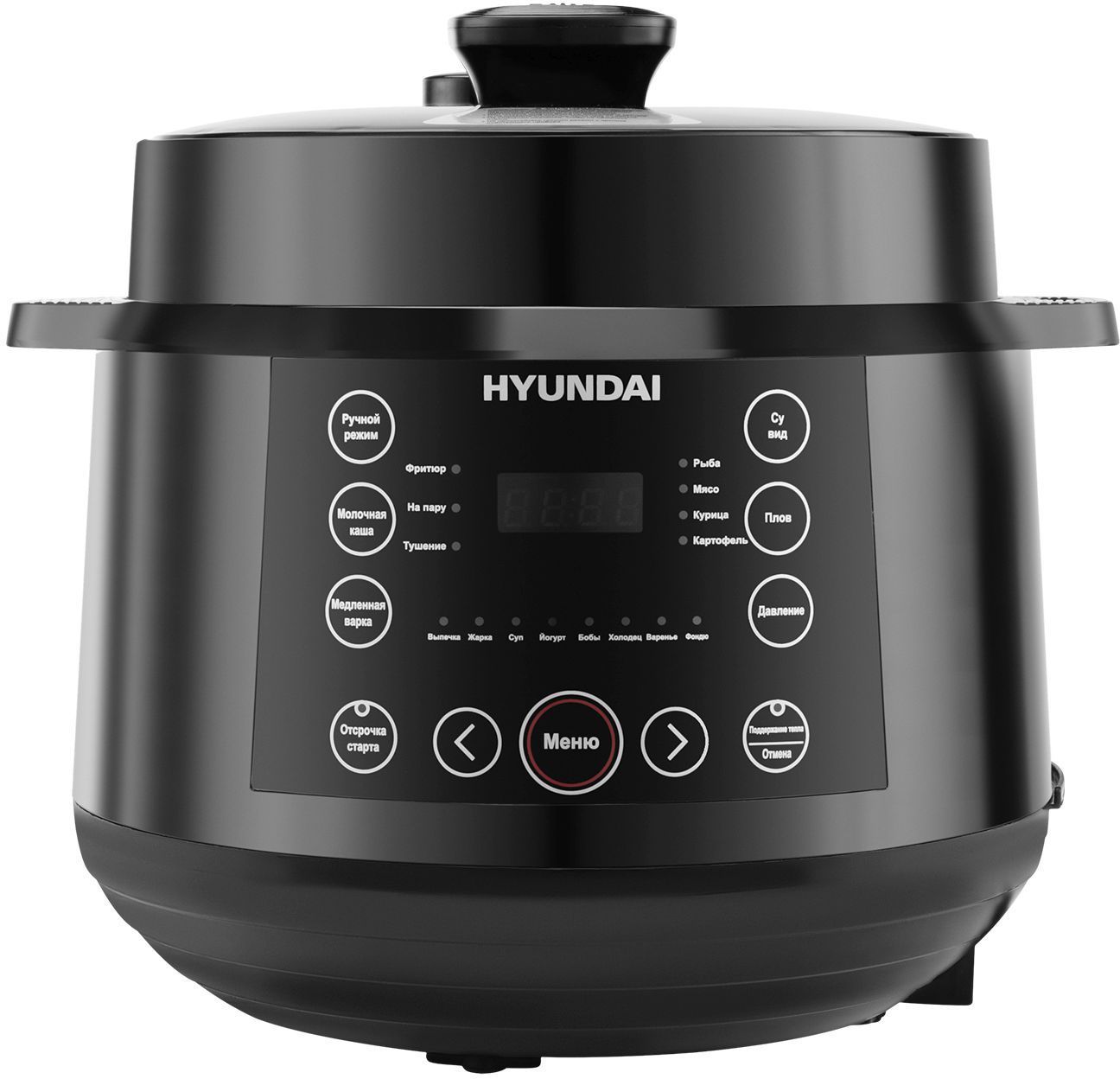Мультиварка HYUNDAI HYMC-2407 5.7л 1000Вт черный/черный