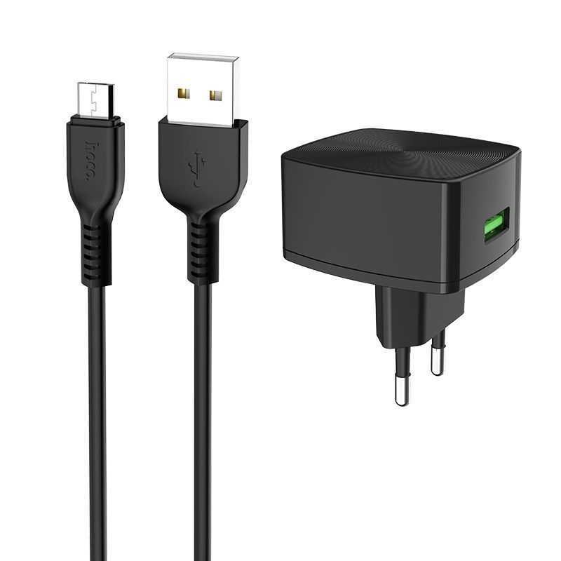  HOCO (6931474706645) C70Am Black +  MICRO USB