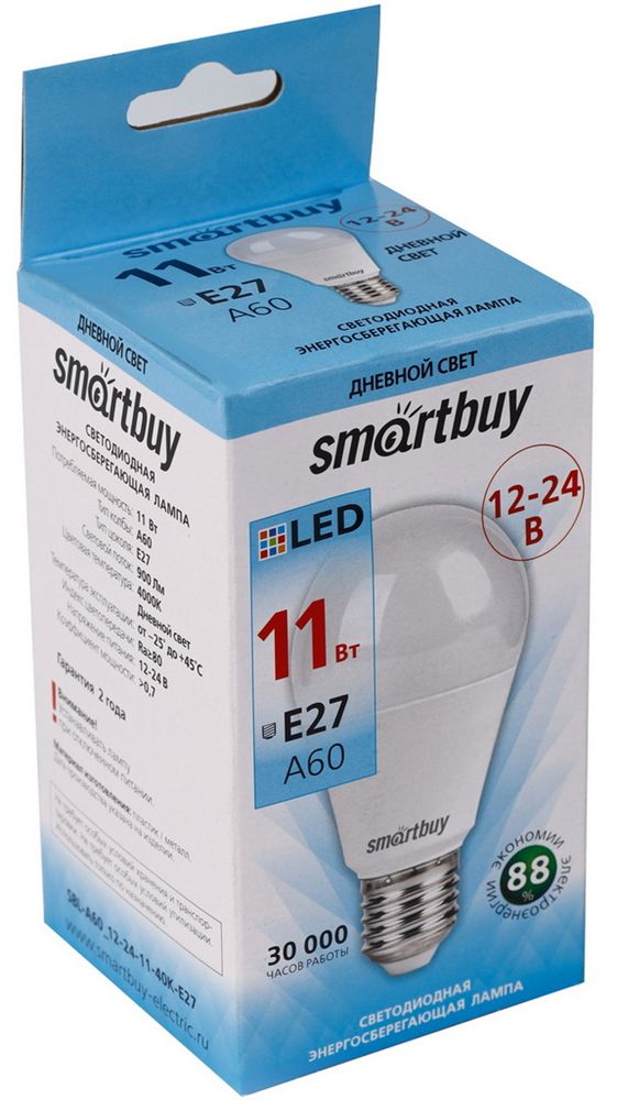  SMARTBUY (SBL-A60_12-24-11-40K-E27)...