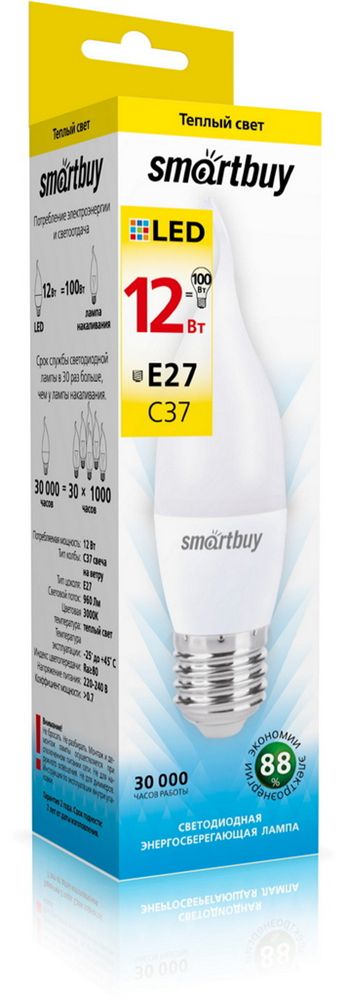  SMARTBUY (SBL-C37Can-12-30K-E27) 12W/3000/E27