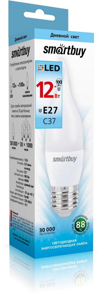  SMARTBUY (SBL-C37Can-12-40K-E27) 12W/4000/E27