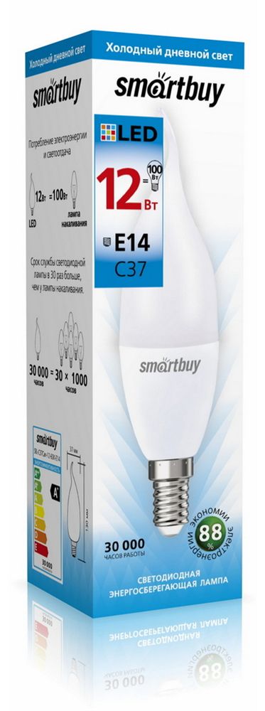  SMARTBUY (SBL-C37Can-12-60K-E14) 12W/6000/E14