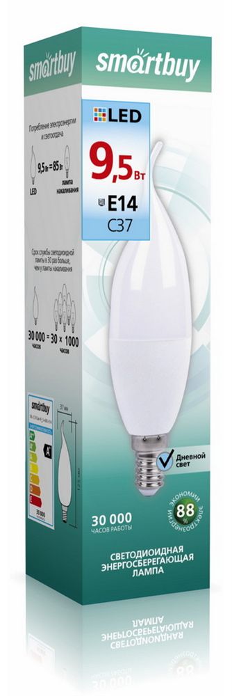  SMARTBUY (SBL-C37Can-9_5-40K-E14) 9,5W/4000/E14