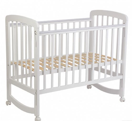 Кровать POLINI Кроватка детская Polini kids Simple 304, белый (1кор)