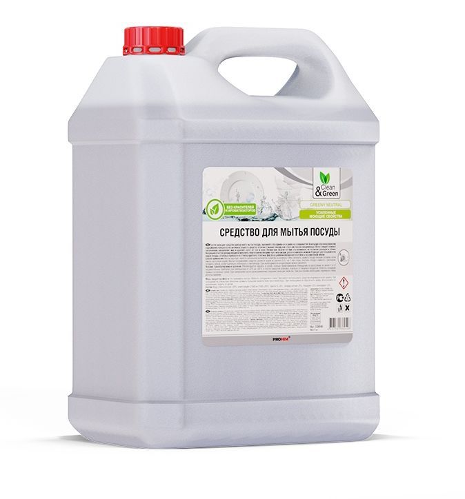 Средство для мытья посуды CLEAN&GREEN CG8040 Greeny Neutral 5 кг.