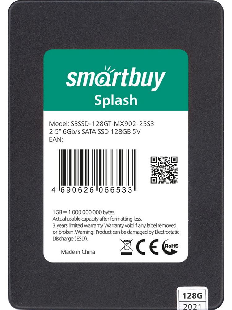  SMARTBUY (SBSSD-128GT-MX902-25S3) 2,5" SSD splash 128gb tlc sata3